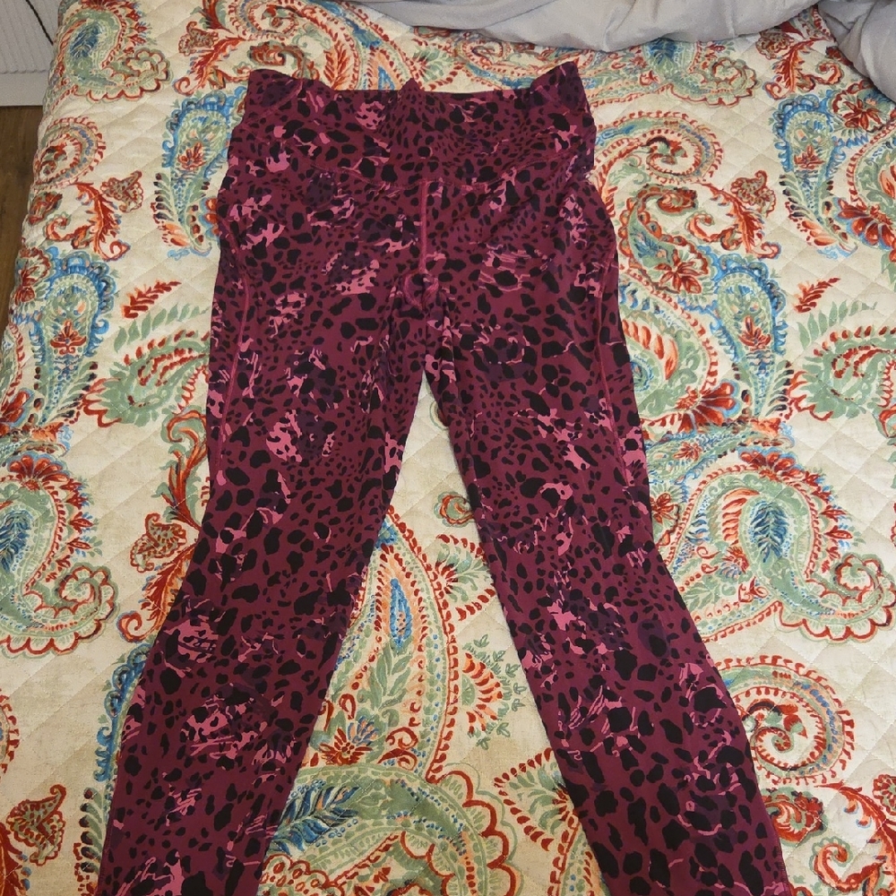 lululemon athletica Purple Leopard Print Leggings